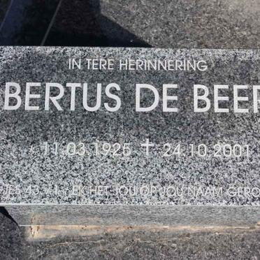 BEER Bertus, de 1925-2001