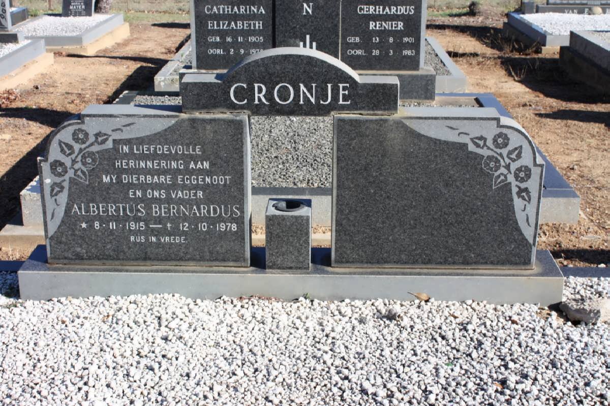 CRONJE Albertus Bernardus 1915-1978