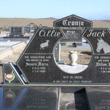 CRONJE Willem Jacobus 1917-1990 &amp; Susara Maria 1916-1989