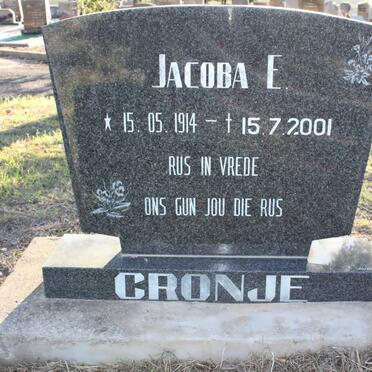 CRONJE Jacoba E. 1914-2001