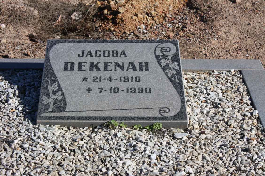 DEKENAH Jacoba 1910-1990