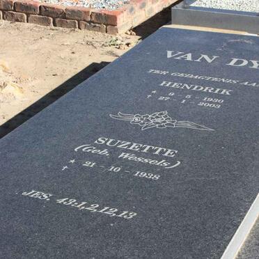 DYK Hendrik, van 1930-2003 &amp; Suzette WESSELS 1938-