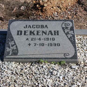 DEKENAH Jacoba 1910-1990