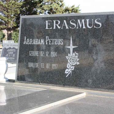 ERASMUS Abraham Petrus 1904-1997