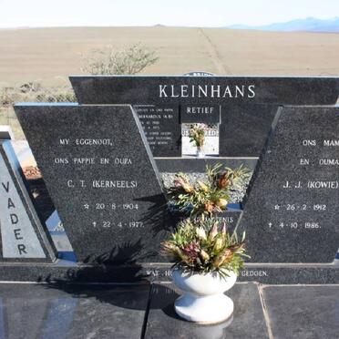 KLEINHANS C.T. 1904-1977 &amp; J.J. 1912-1986