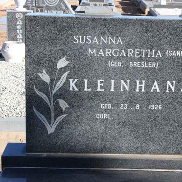KLEINHANS Susanna Margaretha nee BRESLER 1926-