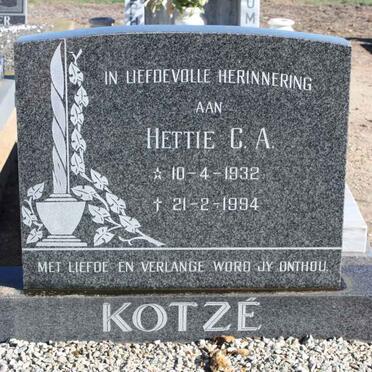 KOTZÉ Hettie C.A. 1932-1994