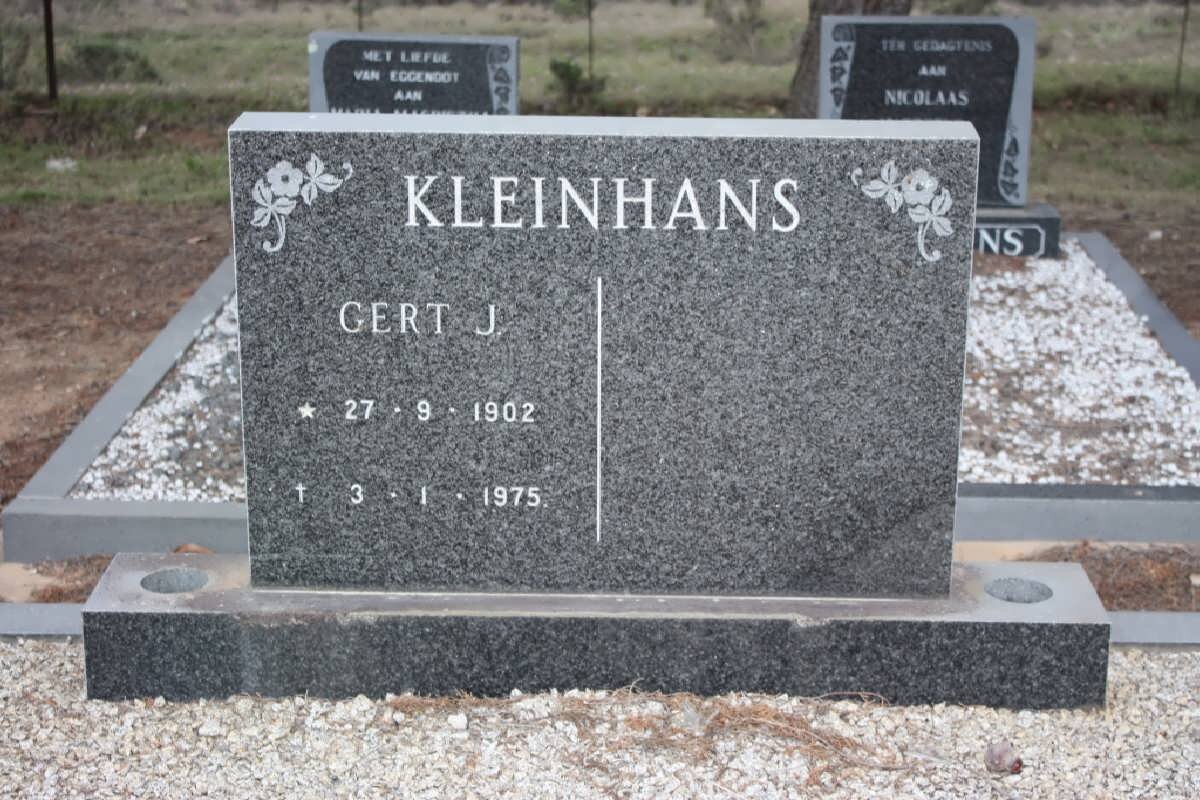 KLEINHANS Gert J, 1902-1975