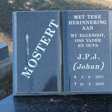 MOSTERT J.P.J. 1933-2008