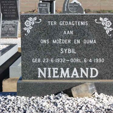 NIEMAND Sybil 1932-1990