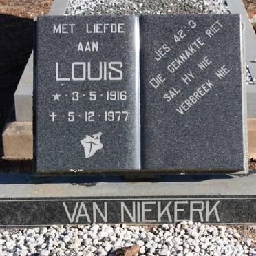 NIEKERK Louis, van 1916-1977