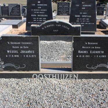OOSTHUIZEN Wessel Johannes 1896-1970 &amp; Rachel Elizabeth 1913-1989