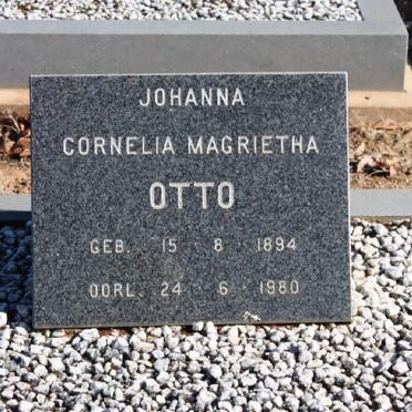 OTTO Johanna Cornelia Magrietha 1894-1980