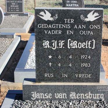RENSBURG R.J.F., Janse van 1924-1983
