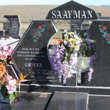 SAAYMAN Grieta 1941-2008