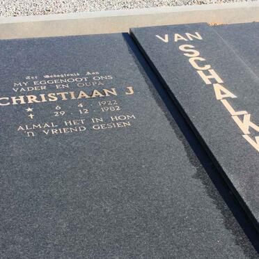 SCHALKWYK Christiaan J., van 1922-1982