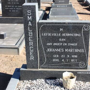 SMALBERGER Johannes Marthinus 1896-1977