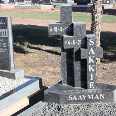 SAAYMAN Sakkie 1931-2000