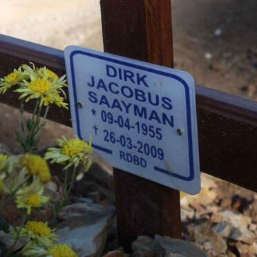 SAAYMAN Dirk Jacobus 1955-2009
