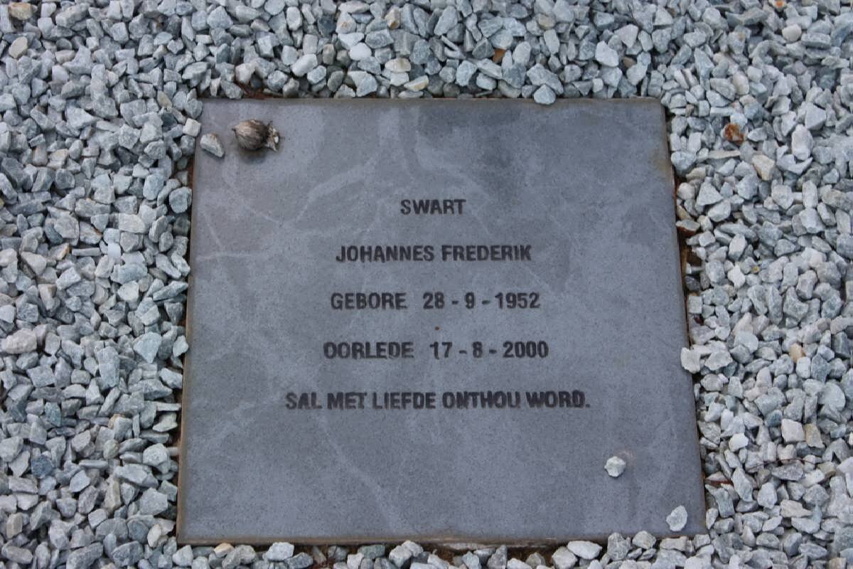 SWART Johannes Frederik 1952-2000