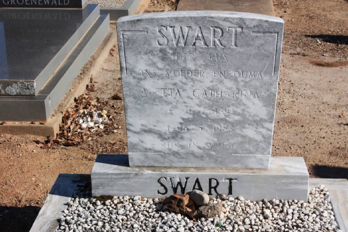 SWART Aletta Catharina 1892-1983