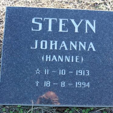 STEYN Johanna 1913-1994