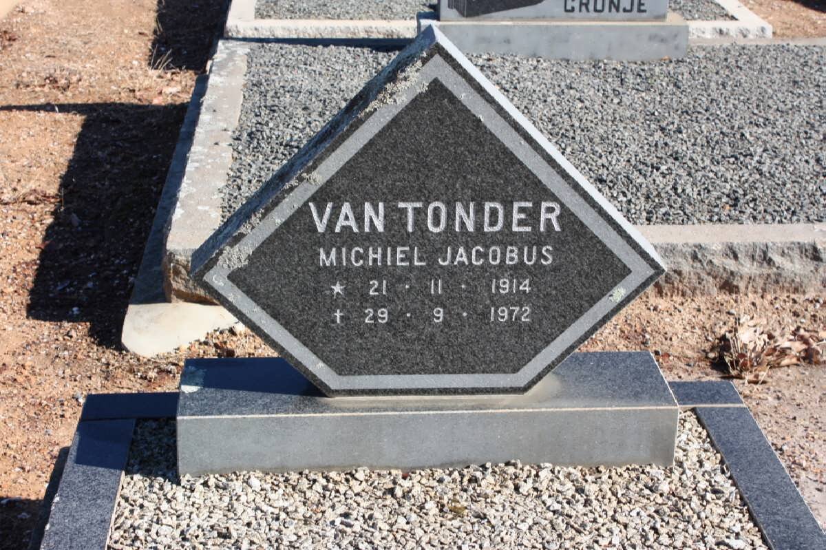 TONDER Michiel Jacobus, van 1914-1972