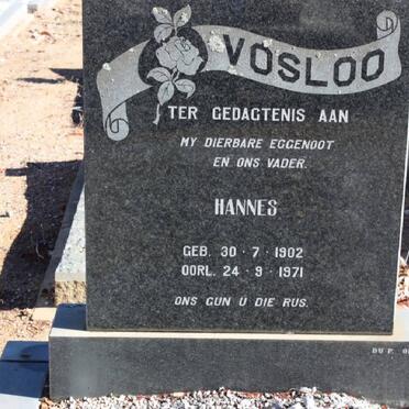 VOSLOO Hannes 1902-1971