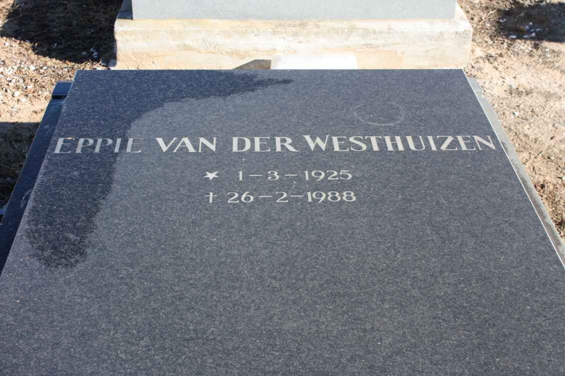 WESTHUIZEN Eppie, van der 1925-1988
