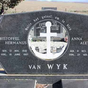 WYK Christoffel Hermanus, van 1930-1987 &amp; Anna Aletta 1924-1991