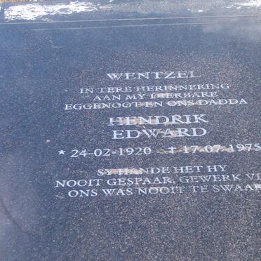 WENTZEL Hendrik Edward 1920-1975