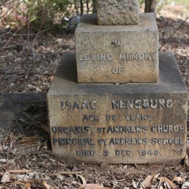 RENSBURG Isaac  ?-1948