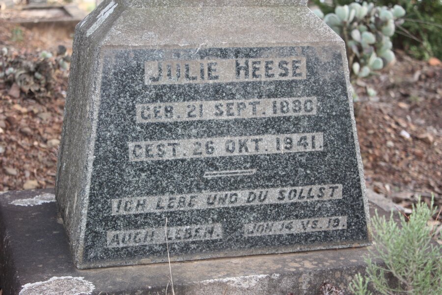 HEESE Julia 1830-1941