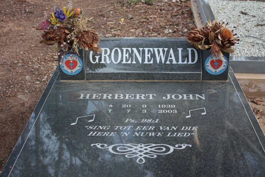 GROENEWALD Herbert John 1939-2003