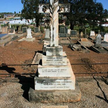 LOUWRENS Cornelius Petrus Andries 1841-1910 &amp; Margaritha Christina -1923 :: GRIMBEEK Janet Linda neé LOUWRENS -1964