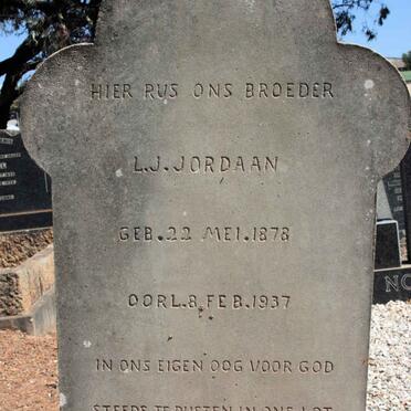 JORDAAN L.J. 1878-1937