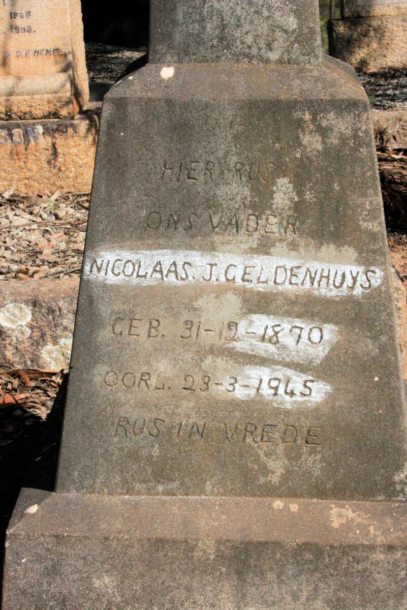 GELDENHUYS Nicolaas J. 1870-1945