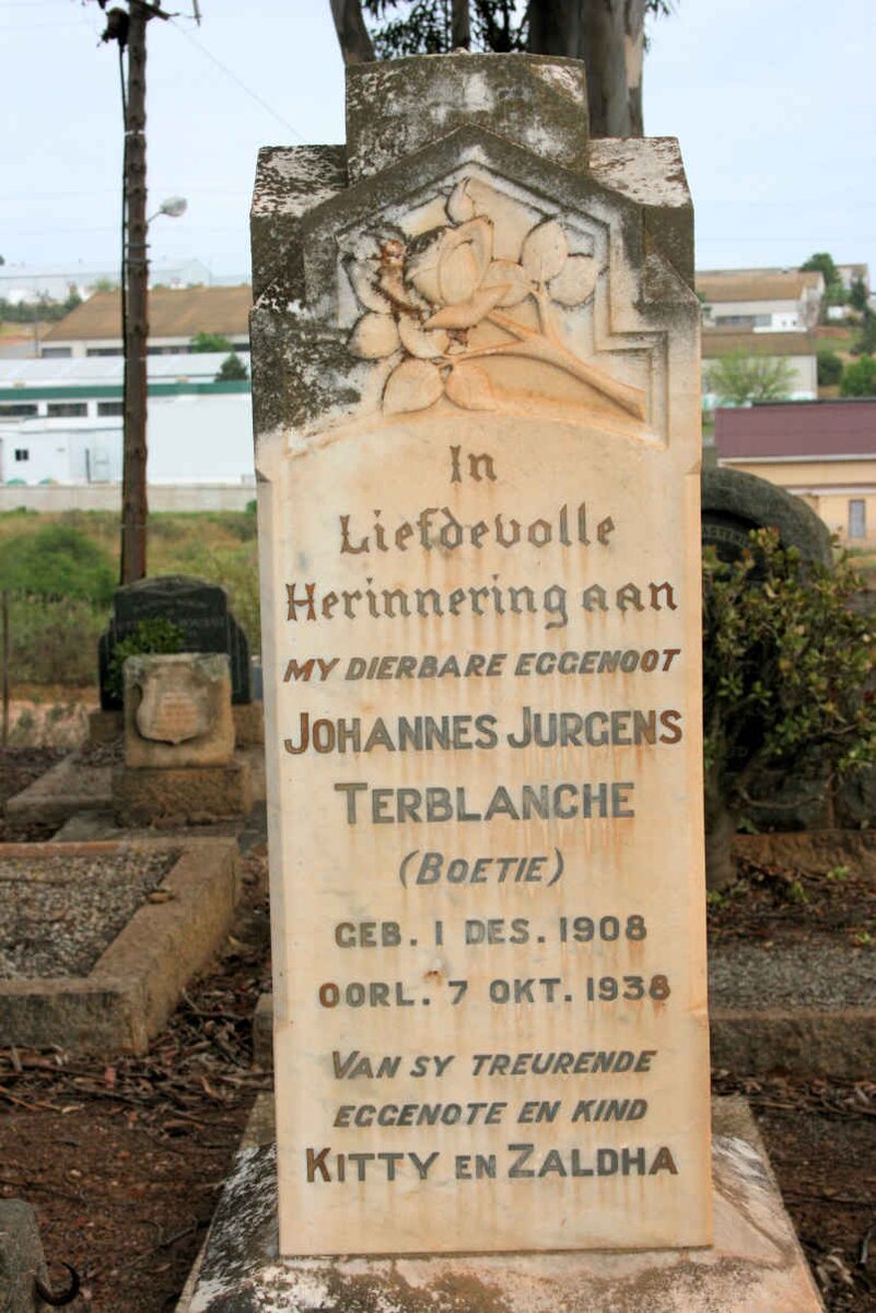 TERBLANCHE Johannes Jurgens 1908-1938