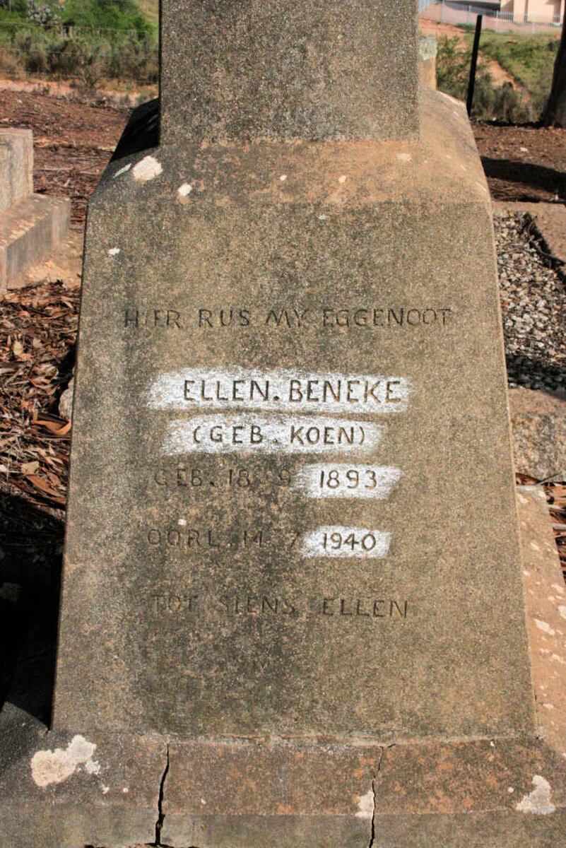 BENEKE Ellen neé KOEN 1893-1940