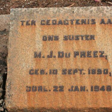 PREEZ M.J., du 1890-1948