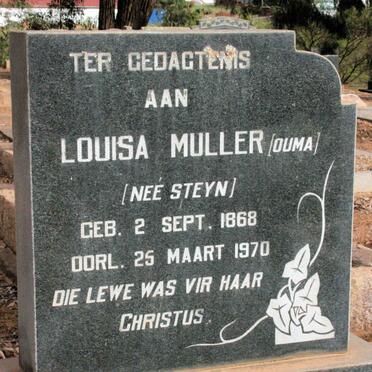 MULLER Louisa neé STEYN 1868-1970