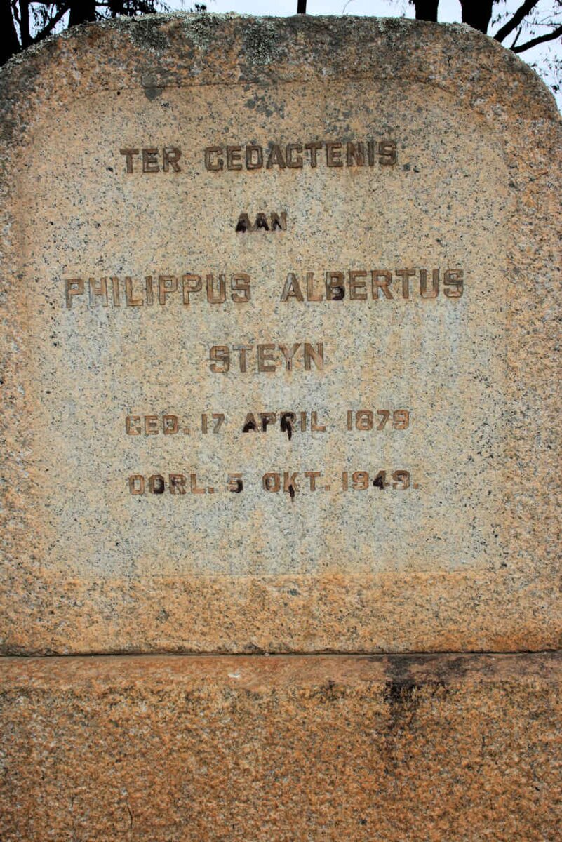 STEYN Philippus Albertus 1879-1949
