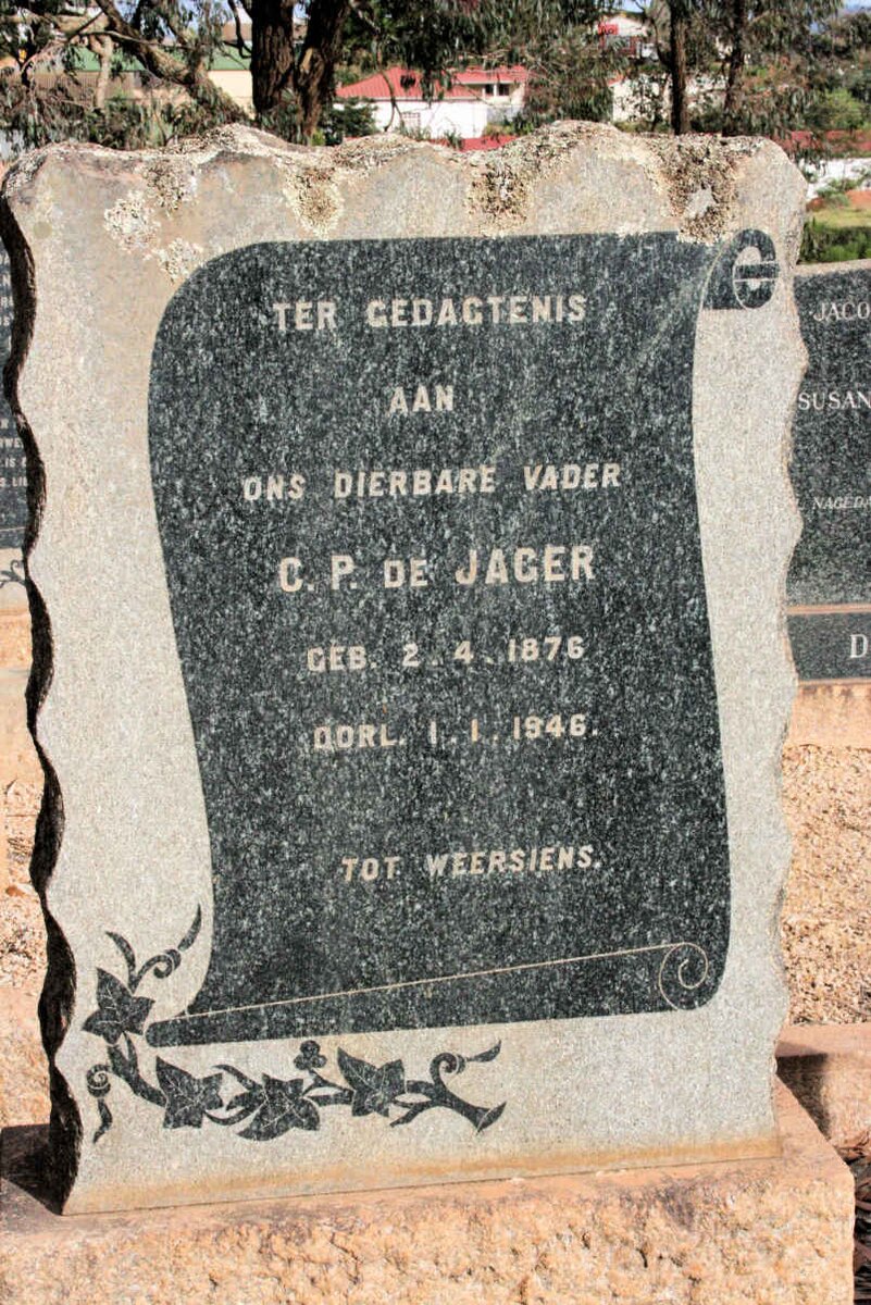 JAGER C.P., de 1876-1946