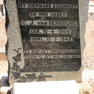 RENSBURG G.J., van 1904-1942 :: VAN RENSBURG Jan Andries 1939 -1979