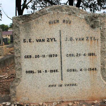 ZYL S.E., van 1879-1965 &amp; J.O. 1881-1948