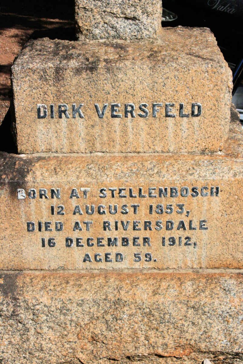 VERSFELD Dirk 1853-1912
