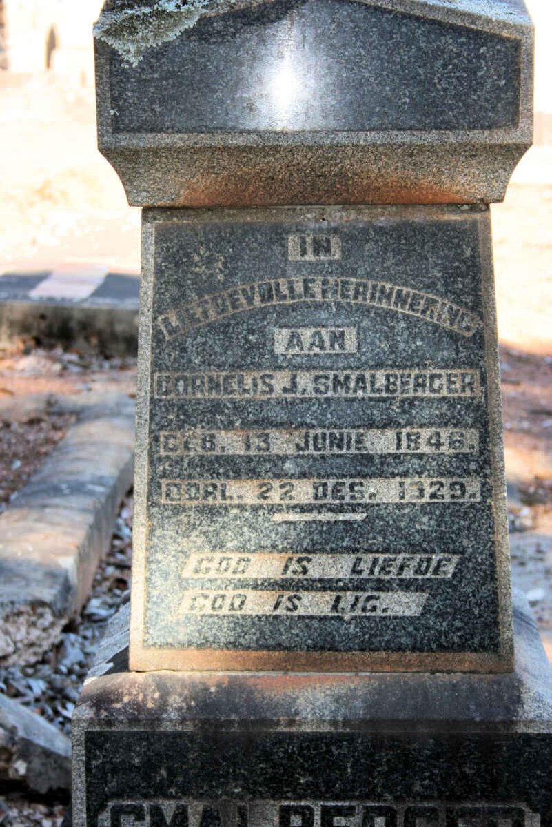 SMALBERGER Cornelis J. 1846-1929