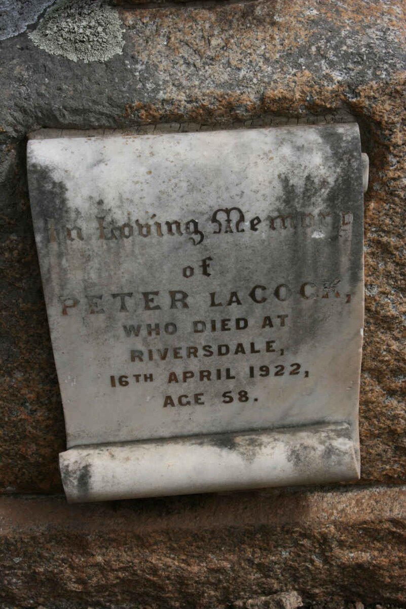 COCK Peter, la -1922