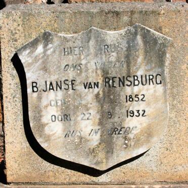 RENSBURG B., Janse van 1852-1932