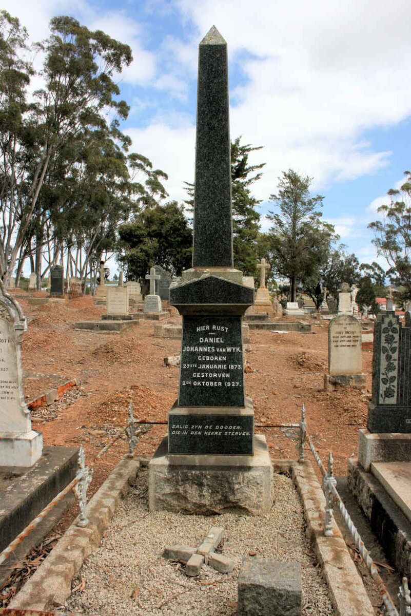 WYK Daniel Johannes, van 1873-1927